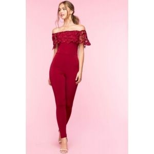 Burgundy Jumpsuit